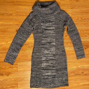 Studio I women's juniors petites knitted sweater dress small cowl turtle neck